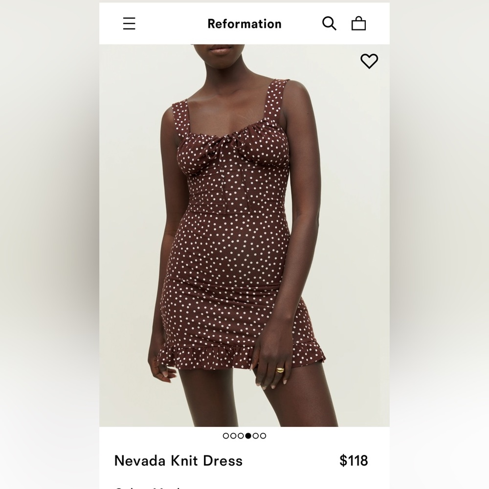 REFORMATION - BRAND NEW Nevada Knit Dress - Size XL